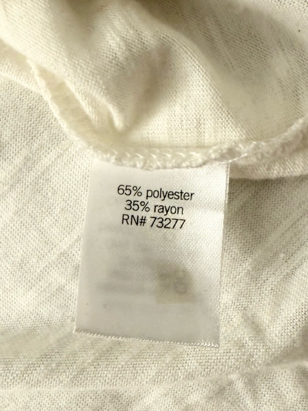 Apt. 9 Cream Tee with Gray Floral Metallic Print - Picture 7 of 8